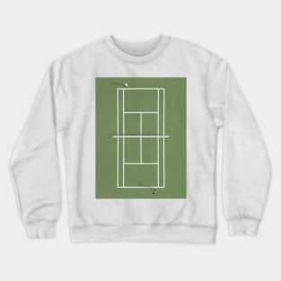 Tennis Court From Above Crewneck Sweatshirt